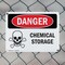 Signmission Chemical Storage Danger Sign, Plastic, 14in W x 10in L, 2PK OS-2PACK-DS-P-1014-L-2048 - alternate 4